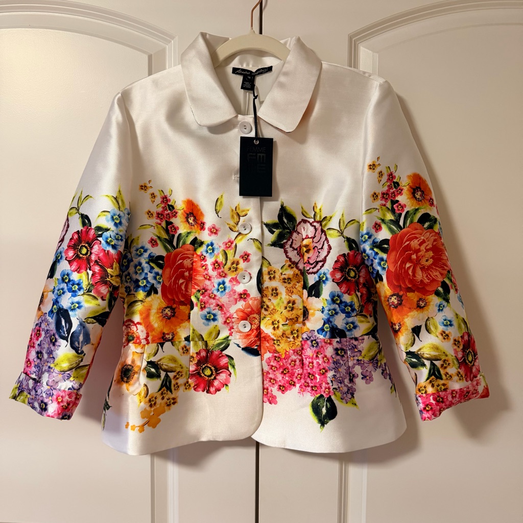 Femme Sandra Angelozzi Floral Jacket - Nwt